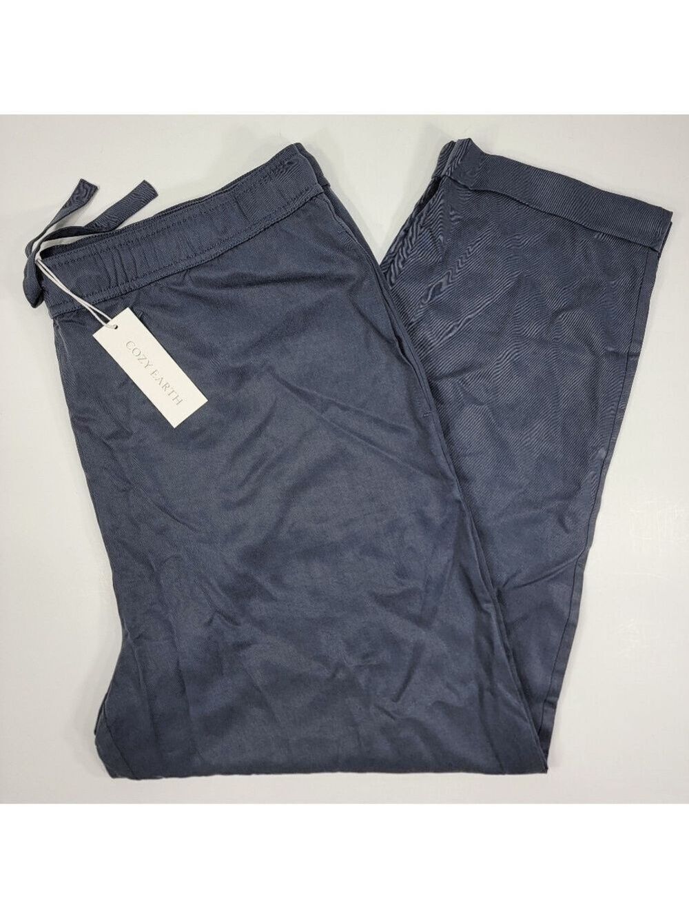 NEW Cozy Earth Linen Cuffed Storm Gray  Casual Lounge Pull On Pant Men's XXL 2XL